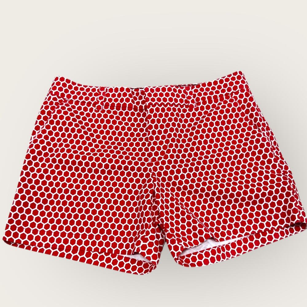 Tommy Hilfigher Red and White Chino Shorts Women’s Size 6